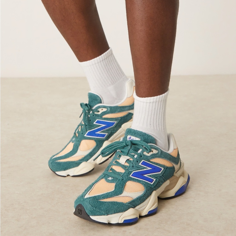 Price Firm - NEW BALANCE 9060 Unisex Sneaker in Green Multi - Picture 5 of 15